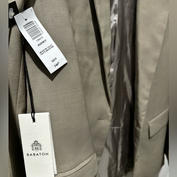 NWT Aritzia Babaton Agency Blazer Modern Taupe XS | 108479 - Picture 2 of 3